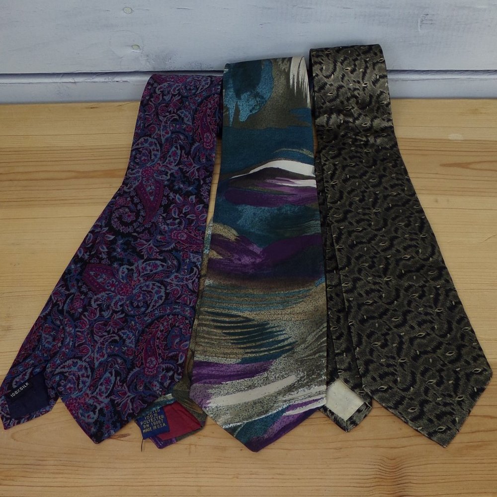 NWOT - Lot of 3 - Men's Ties - Silk and Polyester